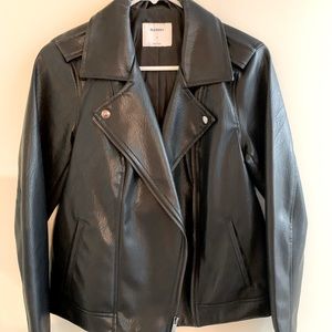 Black Faux Leather Jacket